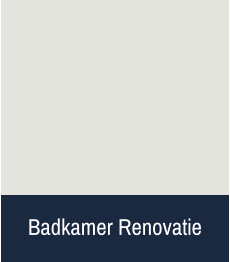 Badkamer Renovatie